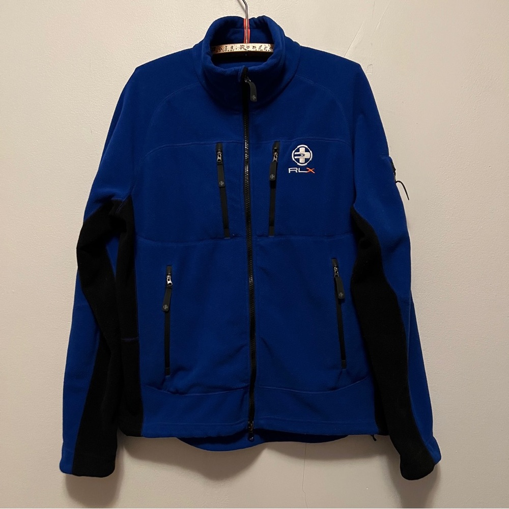 💙RLX Ralph Lauren Expedition Fleece Zip Up Fleece Sweater Jacket